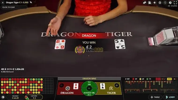 Rules of the game and how to calculate points in JILI777 Dragon Tiger