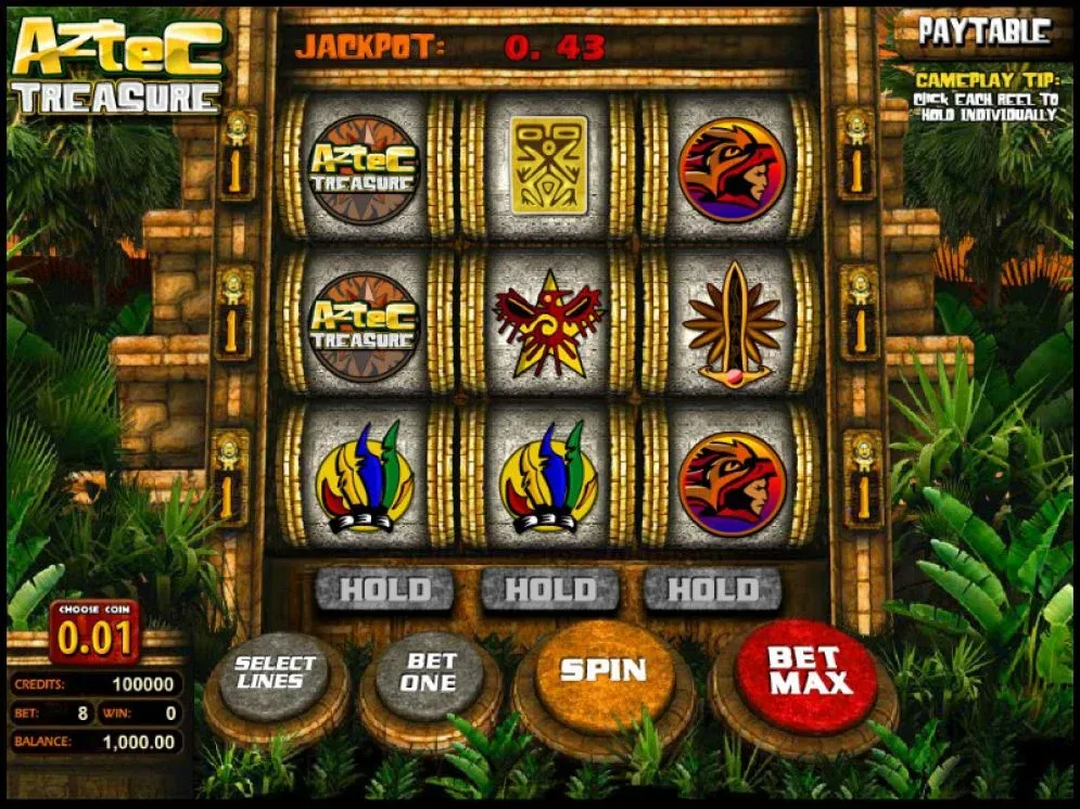 Detailed instructions on how to play Aztec treasure